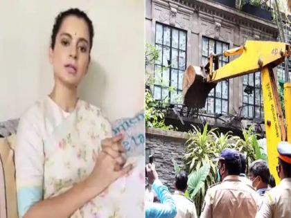 Kangana's fire, while Shiv Sena's silence; Action support from NCP | कंगनाची आगपाखड, तर शिवसेनेचे मौन; मनपाकडून कारवाईचे समर्थन