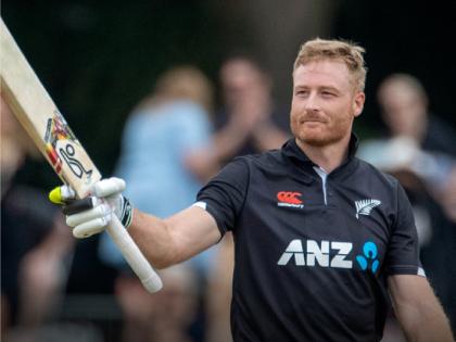 New Zealand post 360/4 against Ireland in the 3rd ODI. A fantastic 115 runs by Martin Guptill and a brilliant 79 from Henry Nicholls takes them to the score. | Martin Guptill, NZ vs IRE : न्यूझीलंडच्या फलंदाजांनी ४९ चेंडूंत पाडला २१४ धावांचा पाऊस, मार्टिन गुप्तिलची शतकी खेळी; आयर्लंडसमोर उभं केला डोंगर