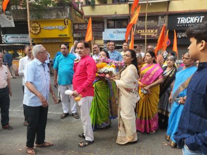 whole area of dombivli was filled with chanting of ram naam | राम जपाच्या गजरात संपूर्ण डोंबिवली परिसर दुमदुमला 