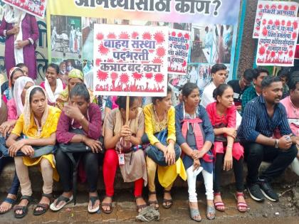 KDMC: Nurse Wardboy on hunger strike in Kalyan | KDMC: कोविड काळात काम केलेल्या नर्स वॉर्डबॉयचे उपोषण, केडीएमसीच्या सेवेत घेण्याची मागणी