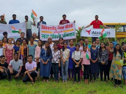 plantation of 60 indigenous trees by vivekananda seva mandal for harit dombivli | हरित डोंबिवलीसाठी' विवेकानंद सेवा मंडळातर्फे ६० स्वदेशी वृक्षांची लागवड 