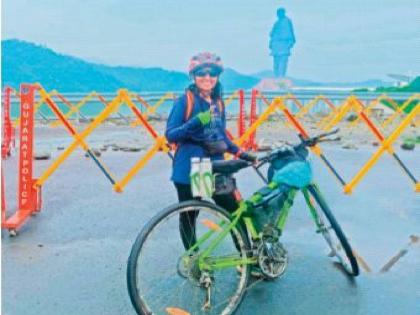 Cycle ride from 'Dombivli to Statue of Unity'; Covered a distance of 425 km in four days | ‘डोंबिवली ते स्टॅच्यू ऑफ युनिटी’ सायकलवरून प्रवास; चार दिवसांत ४२५ किलोमीटरचे अंतर पार केले