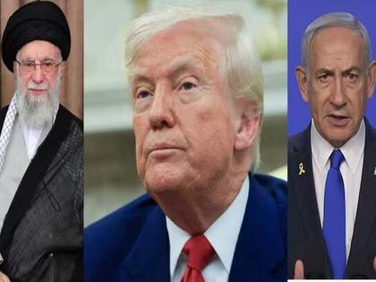 Israel-Iran Conlfict: America sent 30 fighter jets, Trump offered Iran unconditional surrender, Khamenei got angry, said... | अमेरिकेने पाठवली ३० लढाऊ विमाने, ट्रम्प यांनी इराणला दिला बिनशर्त शरणागतीचा प्रस्ताव, खामेनी खवळले, म्हणाले... Israel-Iran Conlfict: America sent 30 fighter jets, Trump offered Iran unconditional surrender, Khamenei got angry, said... | अमेरिकेने पाठवली ३० लढाऊ विमाने, ट्रम्प यांनी इराणला दिला बिनशर्त शरणागतीचा प्रस्ताव, खामेनी खवळले, म्हणाले...