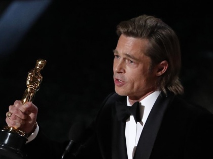 Oscar 2020 : brad pitt wins best supporting actor for once upon a time in hollywood | Oscar 2020 : 33 वर्षांनंतर स्वप्नपूर्ती; ब्रॅड पिटने अखेर कोरले ऑस्करवर नाव