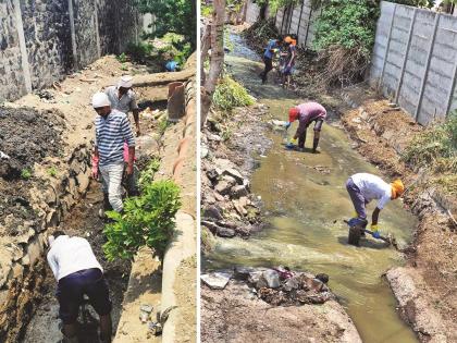 Drain cleaning in Chhatrapati Sambhaji Nagar 80 percent complete; Municipality's claim, it will be 100 percent till May 31 | छत्रपती संभाजीनगरातील नालेसफाई ८० टक्के पूर्ण; मनपाचा दावा, ३१ मे पर्यंत १०० टक्के होणार