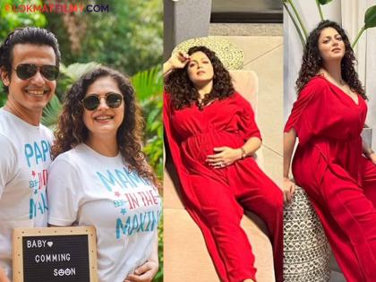 tv actress drashti dhami maternity photoshoot flaunt baby bump shuts trollers | फेक बेबी बंप म्हणणाऱ्यांना प्रेग्नंट अभिनेत्रीचं चोख उत्तर, बेबी बंप फ्लाँट करत शेअर केला व्हिडिओ, ३८व्या वर्षी होणार आई