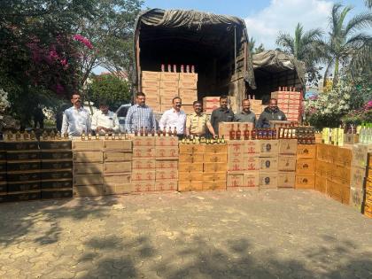 1 Crore 4 Lakh worth of foreign liquor seized; 3 accused arrested! | विदेशी दारूचा १ कोटी ४ लाखाचा मुद्देमाल जप्त; ३ आरोपीना अटक !