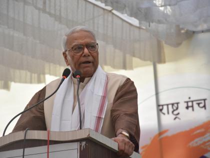  Yashwant Sinha's Elgar will continue the struggle for justice for the farmers | Kasodha Parishad : हे तर ठगांचे सरकार ! - यशवंत सिन्हा