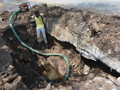  Digging the whole city for the water channel; no repaired | जलवाहिनीसाठी संपूर्ण शहरात खोदकाम; दुरुस्तीला ठेंगा