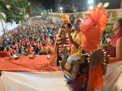 Balaji-Padmavati wedding celebration; Thousands of devotees have witnessed a celebration in Aurangabad | भगवान बालाजी-देवी पद्मावती विवाह जल्लोषात; हजारो भाविकांच्या साक्षीने औरंगाबादमध्ये पार पडला सोहळा  