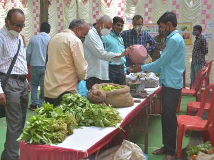 Sale of vegetables at Rs. 45 at Ranbhaji Mahotsav | रानभाजी महोत्सवात ४५ हजार रुपयांच्या भाज्यांची विक्री