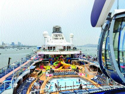 Welcome to the spectrum of 'Spectrum of the Seas' in Mumbai | ‘स्पेक्ट्रम आॅफ द सीज’चे मुंबईत मराठमोळ्या पद्धतीने स्वागत