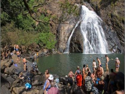 decline in the water level of the dudhsagar waterfall possibility of water crisis in tiswadi and ponda taluka | 'दूधसागर' च्या पाणी पातळीत घट; तिसवाडी व फोंडा तालुक्यावर जलसंकटाची शक्यता