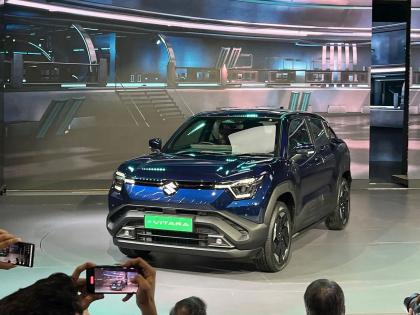 Maruti's first e Vitara launched in UK! Price 35 lakhs to 42 lakhs depending on the variant, see features, range and who will buy it... | मारुतीची पहिली e Vitara लाँच झाली! व्हेरिअंटनुसार ३५ लाख ते ४२ लाख किंमत, फिचर्स, रेंज आणि कोण घेणार पहा... Maruti's first e Vitara launched in UK! Price 35 lakhs to 42 lakhs depending on the variant, see features, range and who will buy it... | मारुतीची पहिली e Vitara लाँच झाली! व्हेरिअंटनुसार ३५ लाख ते ४२ लाख किंमत, फिचर्स, रेंज आणि कोण घेणार पहा...