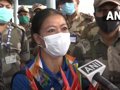 Apology : I apologize to the country, exclaimed Boxer Mary Kom as soon as she reached Delhi | Mary Kom Apology : मी देशाची माफी मागते, दिल्लीत पोहोचताच बॉक्सर मेरी कोमचे भावनिक उद्गार