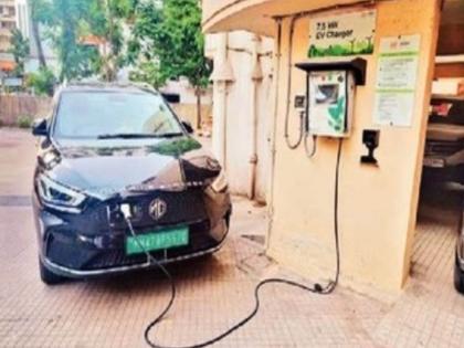 about 8,500 shares charges in 4,000 societies for ev charging facility easily available in mumbai | ‘ईव्ही’साठी चार हजार सोसायट्यांत ८,५०० शेअर चार्जर; चार्जिंगची सोय सहजपणे उपलब्ध