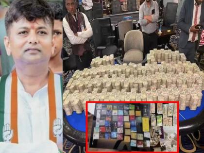 Heaps of currency notes, 12 crores cash, gold and silver in kilos, Mercedes car and Many things were found in the ED raid ed arrested karnataka congress mla kc veerendra in online betting case | नोटांचा ढीग, 12 कोटी कॅश, किलोमध्ये सोनं-चांदी, मर्सिडीज कार अन्...! ईडीच्या छाप्यात सापडलं घबाड; काँग्रेसच्या आमदाराला अटक Heaps of currency notes, 12 crores cash, gold and silver in kilos, Mercedes car and Many things were found in the ED raid ed arrested karnataka congress mla kc veerendra in online betting case | नोटांचा ढीग, 12 कोटी कॅश, किलोमध्ये सोनं-चांदी, मर्सिडीज कार अन्...! ईडीच्या छाप्यात सापडलं घबाड; काँग्रेसच्या आमदाराला अटक