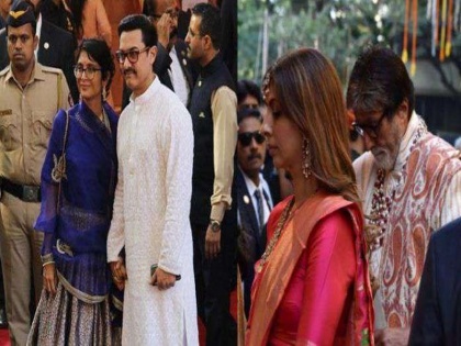 Isha Ambani Wedding: Amitabh Bachchan and other bollywood celebrity reached in Isha Ambani marriage | Isha Ambani Wedding: ईशा अंबानीच्या लग्नाला अमिताभ बच्चन यांच्यासमवेत पोहचले हे सेलेब्रिटी