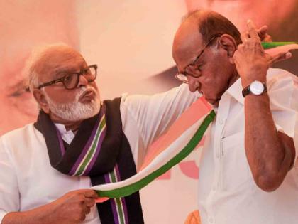 agralekh Minister Chhagan Bhujbal met MP Sharad Pawar | आता पवार आठवले ! राजकारणाच्या पलीकडेही मराठी धर्माचा समाज