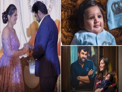 late actor chiranjeevi sarjas wife meghna raj sarja introduces his son to the world | VIDEO : दिवंगत अभिनेता चिरंजीवी सरजाच्या प्रेमाची निशाणी; सुपर क्यूट आहे ज्युनिअर चिरू