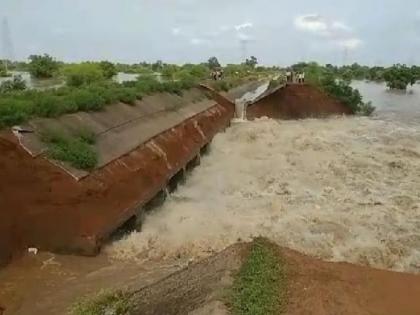 An important small canal of Gosekhurd dam burst in 4 places | गोसेखुर्द धरणाचा एक महत्वाचा लघु कालवा ४ जागी फुटला