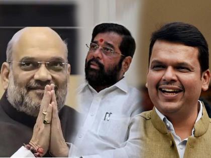 eknath shinde devendra fadnavis discussion with amit shah in delhi | शिंदे-फडणवीस यांची अमित शाह यांच्यासोबत चर्चा; दिल्लीत रात्रीच्या बैठका