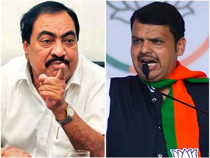 ncp eknath khadse criticised bjp dcm devendra fadnavis | “तुमची लाचारी दिसून येते, आम्हाला नैतिकता शिकवू नये”; एकनाथ खडसेंनी फडणवीसांना सुनावले