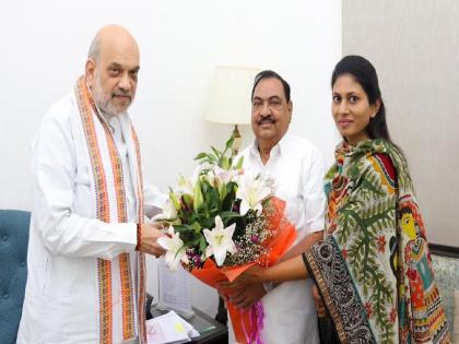 Will Eknath Khadse join BJP? Amit Shah met with Raksha Khadse and Eknath Khadse  | एकनाथ खडसे भाजपमध्ये प्रवेश करणार? रक्षा खडसेंसोबत घेतली अमित शाहांची भेट! 