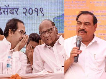 shiv sena chandrakant patil slams ncp eknath khadse and will complaint to uddhav thackeray and sharad pawar | “बास झालं! खूप त्रास सहन केला, आता ठाकरे-पवारांनाच सांगतो”; सेना आमदार नाथाभाऊंवर संतापले