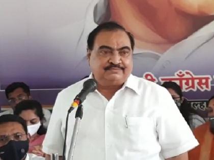 ncp eknath khadse reaction on maratha reservation issue and said devendra fadnavis and girish mahajan should keep their promise | “देवेंद्र फडणवीस-गिरीश महाजनांनी मराठा समाजाला दिलेला आरक्षणाचा शब्द पाळावा”: एकनाथ खडसे