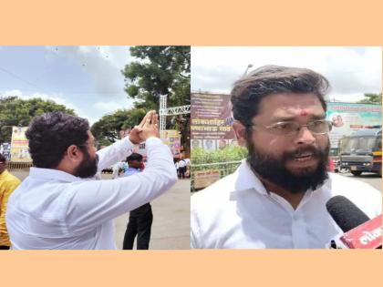 White clothes on the body the same beard See what Eknath Shinde from Pune has to say | अंगावर पांढरे कपडे, तशीच दाढी; पाहा पुण्यातील एकनाथ शिंदे काय म्हणतायेत...