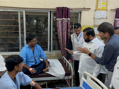 18 deaths in a single day, Chief Minister Shinde visited the hospital in Kalwa, took stock of the situation | एकाच दिवशी १८ मृत्यू, मुख्यमंत्री शिंदेंनी दिली कळव्यातील रुग्णालयाला भेट, परिस्थितीचा घेतला आढावा