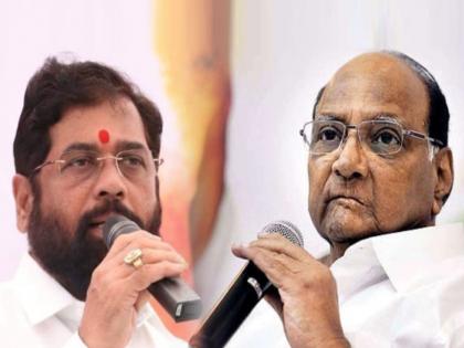 ncp chief sharad pawar reaction about cm eknath shinde goes to karnataka election campaign 2023 | “...त्यामुळेच एकनाथ शिंदे कर्नाटकात प्रचारासाठी गेले, मुख्यमंत्रीपद भाजपच्या...”: शरद पवार 