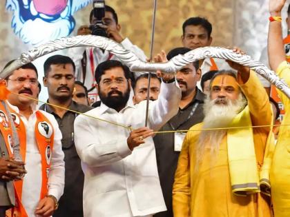 Shiv Sena Bow And Arrow Eknath Shinde s first reaction after winning the battle of name and logo of shiv sena election comission | Shiv Sena Bow And Arrow : 'शिवसेना' अन् 'धनुष्यबाणा'ची लढाई जिंकल्यावर एकनाथ शिंदेंची पहिली प्रतिक्रिया; म्हणाले...