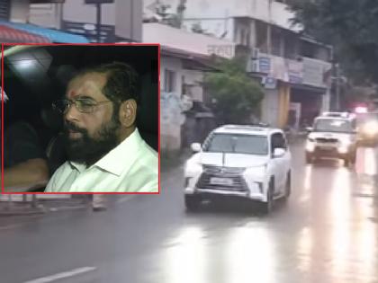 Chief Minister Eknath Shinde left for Mumbai after a four day village stay | मुख्यमंत्री चार दिवसांच्या गाव मुक्कामानंतर मुंबईकडे रवाना