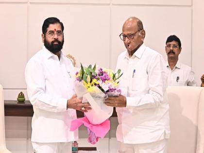 2 officials of Adani Group also present during the meeting of Chief Minister eknath shinde and ncp Sharad Pawar | मुख्यमंत्र्यांच्या भेटीवेळी अदानी समुहाचे २ अधिकारीही उपस्थित?; चर्चेवर शरद पवारांचा खुलासा