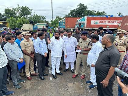 Thane: Chief Minister's order to make Thane to Bhiwandi Nashik highway eight-lane to avoid traffic congestion | Thane: वाहतूक कोंडी टाळण्यासाठी ठाणे ते भिवंडीचा नाशिक महामार्ग आठ पदरी करण्याचे मुख्यमंत्र्यांचे आदेश