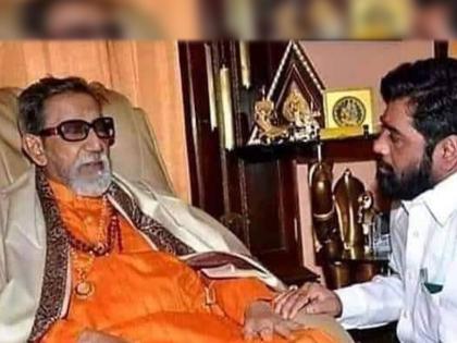 cm eknath shinde share special photo on social media with balasaheb thackeray before taking oath | मुख्यमंत्री व्हायचं ठरताच एकनाथ शिंदेंनी केले बाळासाहेब ठाकरेंचे स्मरण; शेअर केला खास फोटो