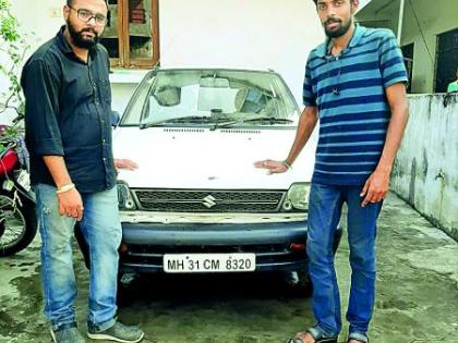 Electric cars made by two youths in Nagpur | नागपुरातील दोन तरुणांनी तयार केली इलेक्ट्रीक कार 