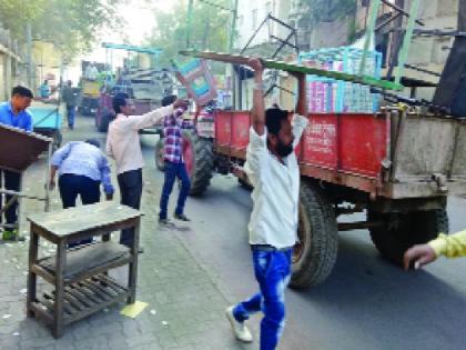 Encroachment Removal Campaign in Nanded City | नांदेड शहरात अतिक्रमण हटाव मोहीम