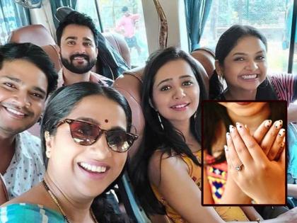 marathi actress gauri kulkarni worked in aai kuthe kay karte serial shows off ring fans asked if she is engaged | 'आई कुठे काय करते' फेम अभिनेत्रीने उरकला साखरपुडा? अंगठी दाखवत म्हणाली, 'हे घडतंय...'