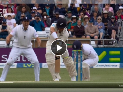 One crazy catch : Sam Billings take neil wagner catch by his knees, England need 296 for a 3-0 win, Watch Video | ENG vs NZ  Test : आणखी एक बुचकळ्यात टाकणारी कॅच! सॅम बिलिंग्सने 'गुडघ्यां'च्या मदतीने पकडला झेल, Video 