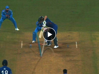 ICC ODI World Cup IND vs ENG Live : A delivery with a 7.2° turn, What a delivery by Kuldeep Yadav, he clean up Captain Jos Buttler, Video | ७.२ अंश कोनात फिरला चेंडू, कुलदीप यादवने टाकला बॉल ऑफ टुर्नामेंट; इंग्लिश कॅप्टन बोल्ड, Video 