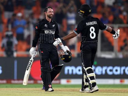 World Cup ENG vs NZ Live : Devon Conway - 152*(121), Rachin Ravindra - 123*(96), New Zealand chased 283 runs total in just 36.2, they beat england by 9 wickets | World Cup ENG vs NZ Live : राचिन रवींद्र - डेव्हॉन कॉनवे यांची विक्रमी कामगिरी ! न्यूझीलंडची गतविजेत्या इंग्लंडवर बाजी