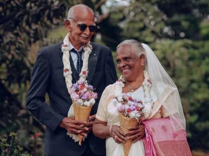 Kerala elderly couple has first wedding photoshoot 58 years after marriage