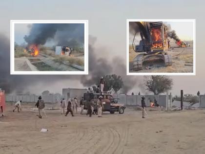 हनुमानगढमध्ये मोठा हिंसाचार! इथेनॉल फॅक्टरीला विरोध करणाऱ्या शेतकऱ्यांचा उद्रेक; १६ वाहनांना आग, काँग्रेसचे आमदार जखमी