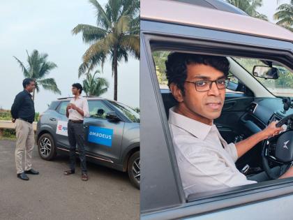 Electric car tour of India to spread the message of environment by Sunil Reddy | पर्यावरणाचा संदेश देण्यासाठी इलेक्ट्रिक कारने भारत भ्रमण