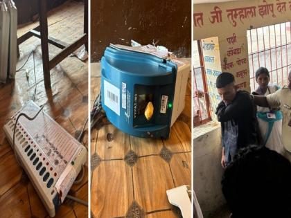 Unemployeed youth broke EVM Machine with axe in Nanded an open letter to political leaders | कुऱ्हाडीने ईव्हीएम फोडण्यामागची नाराजी; नेतेमंडळींना पत्र