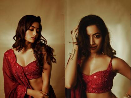 Rashmika Mandanna PICS: वेडिंग लूकमध्ये स्टनिंग दिसली रश्मिका मंदाना, लेहंग्याची किंमत वाचून येईल भोवळ