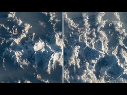 Himalayas from space UAE astronaut shares beautiful pictures see here | अंतराळातून कसा दिसतो हिमालय? UAE च्या अंतराळवीराने शेअर केले फोटो